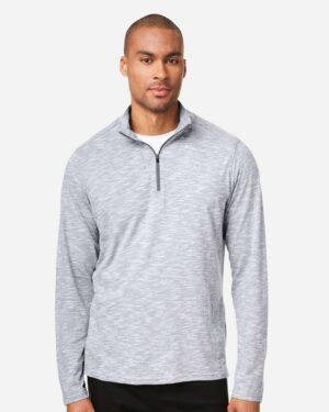 North End Men's Eclipse Jacquard Quarter-Zip Pullover - Image 22