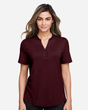 North End Women's JAQ Snap-Up Stretch Performance Polo - Image 8