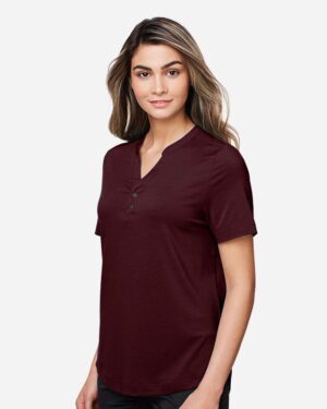 North End Women's JAQ Snap-Up Stretch Performance Polo - Image 9