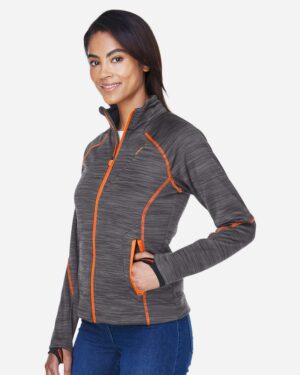 North End Women's Flux Mélange Bonded Fleece Jacket - Image 19