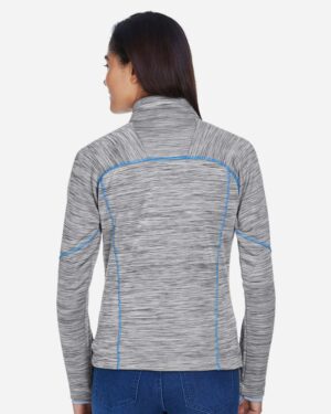 North End Women's Flux Mélange Bonded Fleece Jacket - Image 25