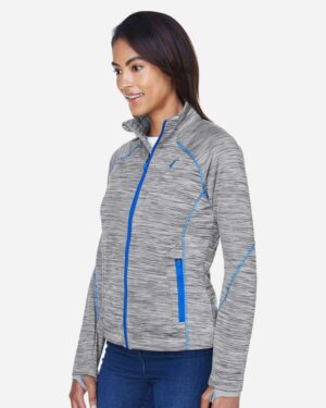 North End Women's Flux Mélange Bonded Fleece Jacket - Image 24