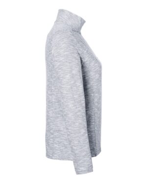 North End Women's Eclipse Jacquard Quarter-Zip Pullover - Image 3
