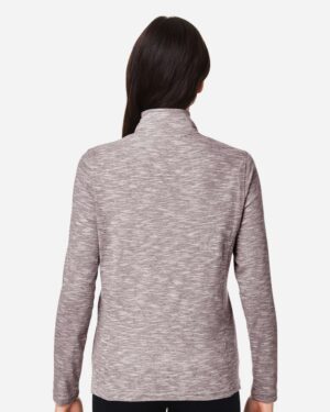 North End Women's Eclipse Jacquard Quarter-Zip Pullover - Image 12