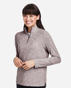 North End Women's Eclipse Jacquard Quarter-Zip Pullover - Image 11