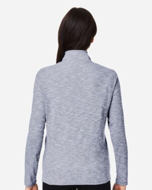 North End Women's Eclipse Jacquard Quarter-Zip Pullover - Image 18