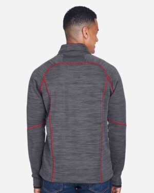North End Men's Flux Mélange Bonded Fleece Jacket - Image 15