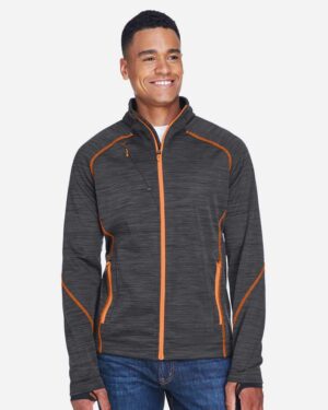 North End Men's Flux Mélange Bonded Fleece Jacket - Image 18