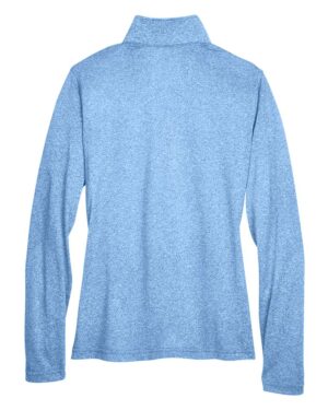 UltraClub Women's Cool & Dry Heathered Performance Quarter-Zip Pullover - Image 12