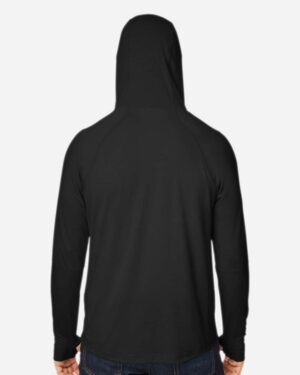North End Unisex JAQ Stretch Performance Hooded Long Sleeve T-Shirt - Image 6