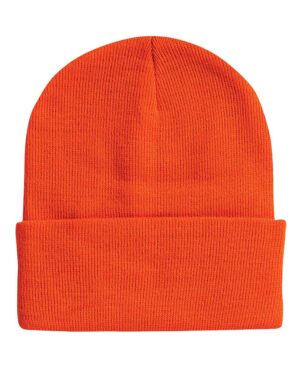 Sportsman 12" Solid Cuffed Beanie - Image 4