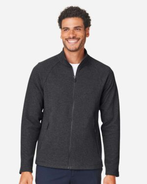 North End Men's Spirit Textured Full-Zip - Image 4