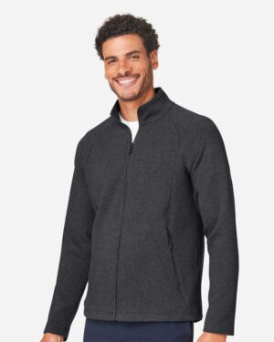 North End Men's Spirit Textured Full-Zip - Image 5