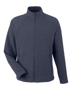 North End Men's Spirit Textured Full-Zip - Image 7