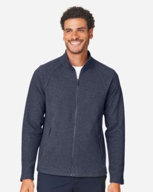 North End Men's Spirit Textured Full-Zip - Image 9