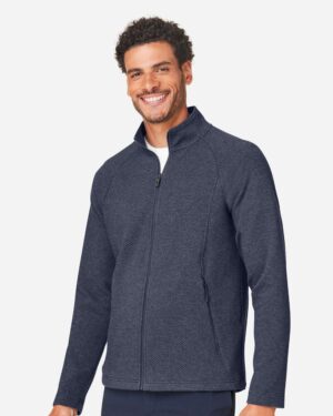 North End Men's Spirit Textured Full-Zip - Image 10