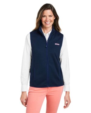 vineyard vines Women's Mountain Sweater Fleece Vest - Image 10