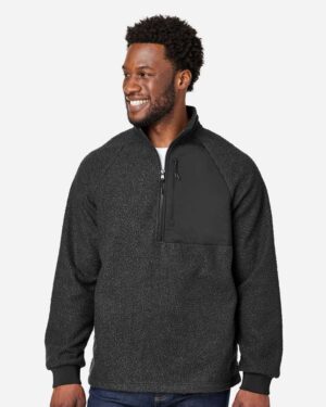North End Men's Aura Sweater Fleece Quarter-Zip Pullover - Image 4