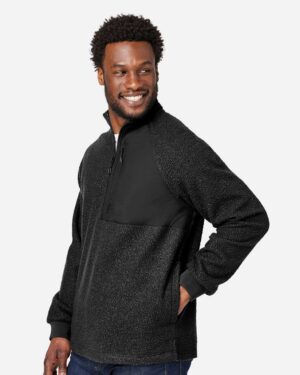 North End Men's Aura Sweater Fleece Quarter-Zip Pullover - Image 5