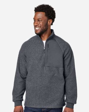 North End Men's Aura Sweater Fleece Quarter-Zip Pullover - Image 10