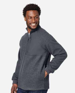 North End Men's Aura Sweater Fleece Quarter-Zip Pullover - Image 11