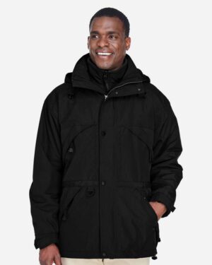 North End Men's 3-in-1 Parka with Dobby Trim - Image 3