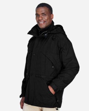 North End Men's 3-in-1 Parka with Dobby Trim - Image 4