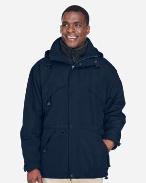 North End Men's 3-in-1 Parka with Dobby Trim - Image 8