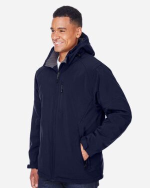 North End Men's Glacier Insulated Three-Layer Fleece Soft Shell Hood Jacket with Detachable Hood - Image 9