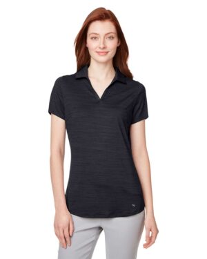 Puma Golf Women's Cloudspun Free V-neck Polo - Image 16