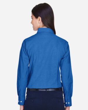 Harriton Women's Long Sleeve Oxford Dress Shirt - Image 5