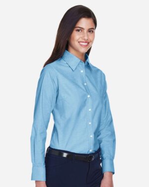 Harriton Women's Long Sleeve Oxford Dress Shirt - Image 9