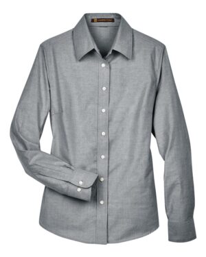 Harriton Women's Long Sleeve Oxford Dress Shirt - Image 11