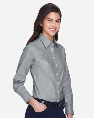 Harriton Women's Long Sleeve Oxford Dress Shirt - Image 14