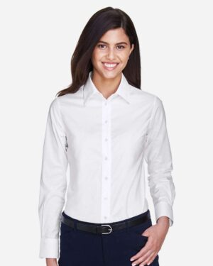 Harriton Women's Long Sleeve Oxford Dress Shirt - Image 18