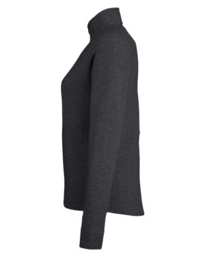 North End Women's Spirit Textured Quarter-Zip Pullover - Image 3