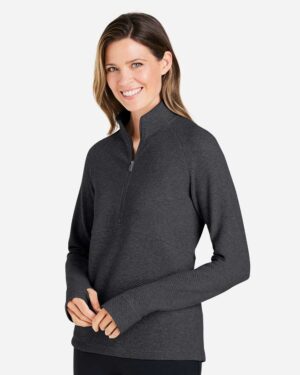 North End Women's Spirit Textured Quarter-Zip Pullover - Image 5
