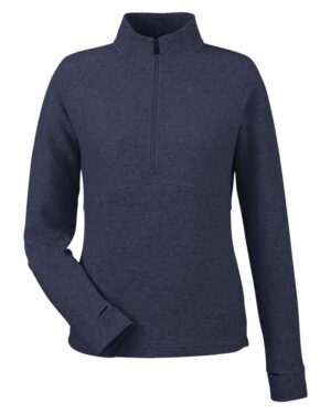 North End Women's Spirit Textured Quarter-Zip Pullover - Image 7