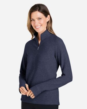 North End Women's Spirit Textured Quarter-Zip Pullover - Image 11