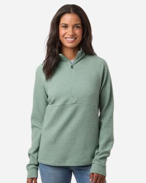North End Women's Spirit Textured Quarter-Zip Pullover - Image 27