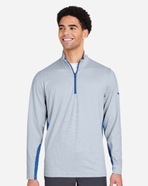 Puma Golf Men's Mesa Stripe Quarter-Zip Pullover - Image 4