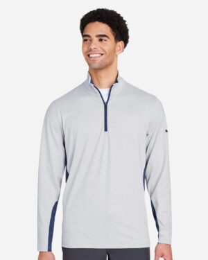 Puma Golf Men's Mesa Stripe Quarter-Zip Pullover - Image 10