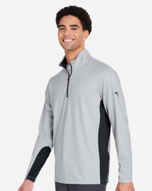 Puma Golf Men's Mesa Stripe Quarter-Zip Pullover - Image 17