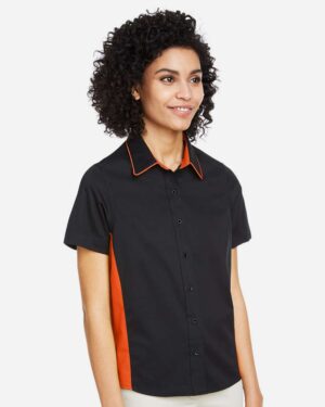 Harriton Women's Flash IL Colorblock Shirt - Image 17