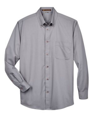 Harriton Men's Tall Easy Blend™ Twill Dress Shirt - Image 6