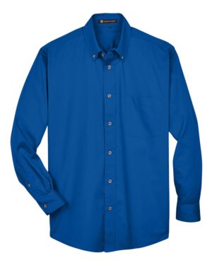 Harriton Men's Tall Easy Blend™ Twill Dress Shirt - Image 11