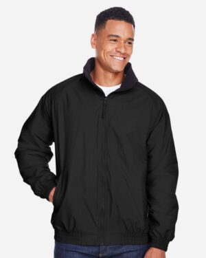 Harriton Unisex Fleece Lined Nylon Jacket - Image 3