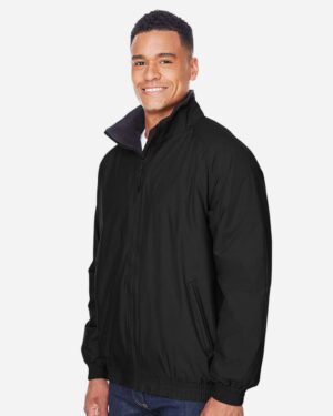 Harriton Unisex Fleece Lined Nylon Jacket - Image 4
