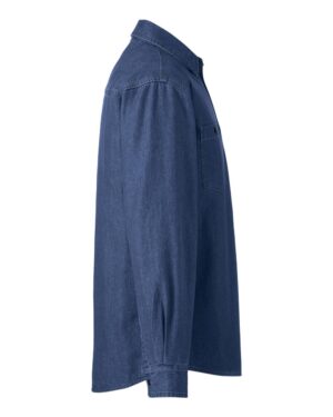 Harriton Unisex Denim Shirt Jacket - Image 3