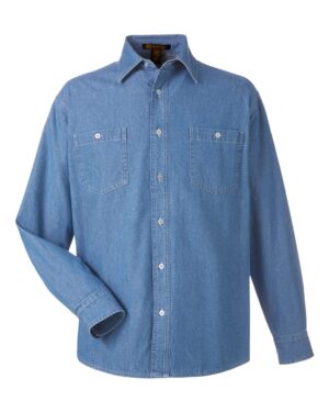 Harriton Unisex Denim Shirt Jacket - Image 7